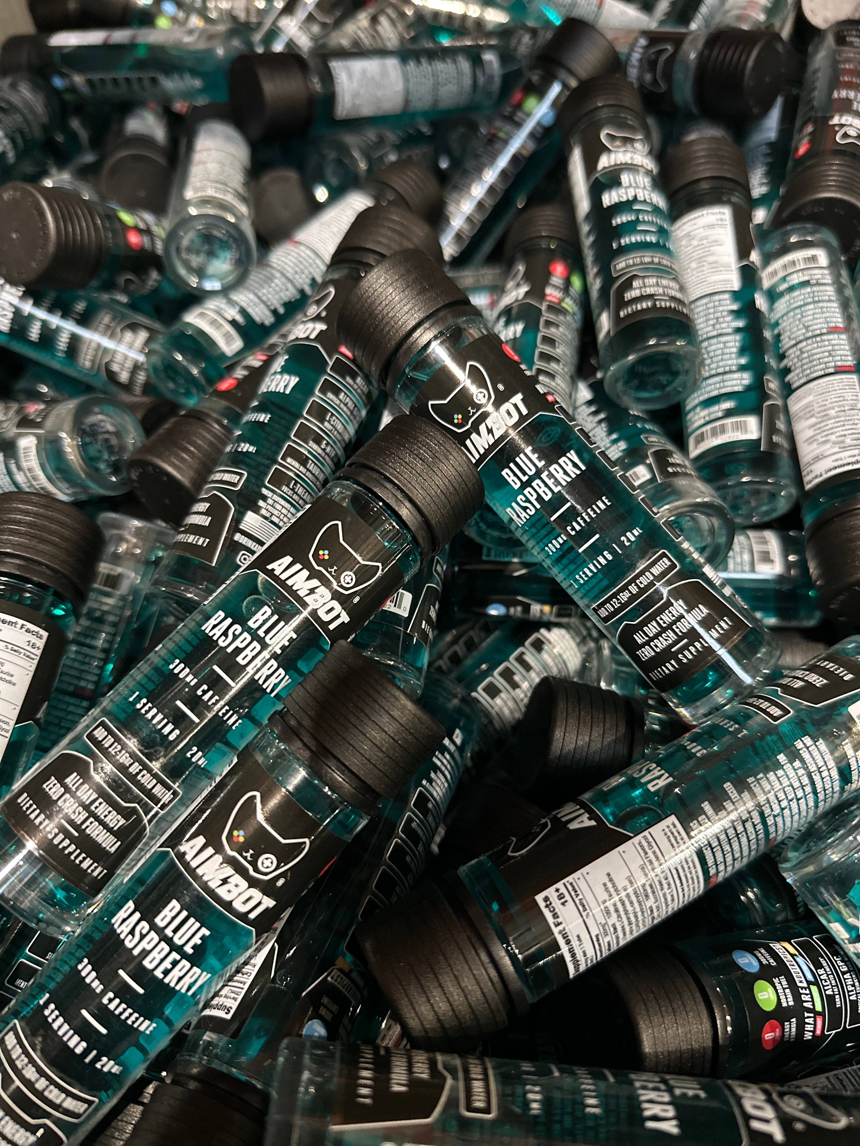Aimbot Energy Boost – Blue Raspberry – Focus & Fuel | Sugar-Free | Zero Calories | 300mg Caffeine + Nootropics