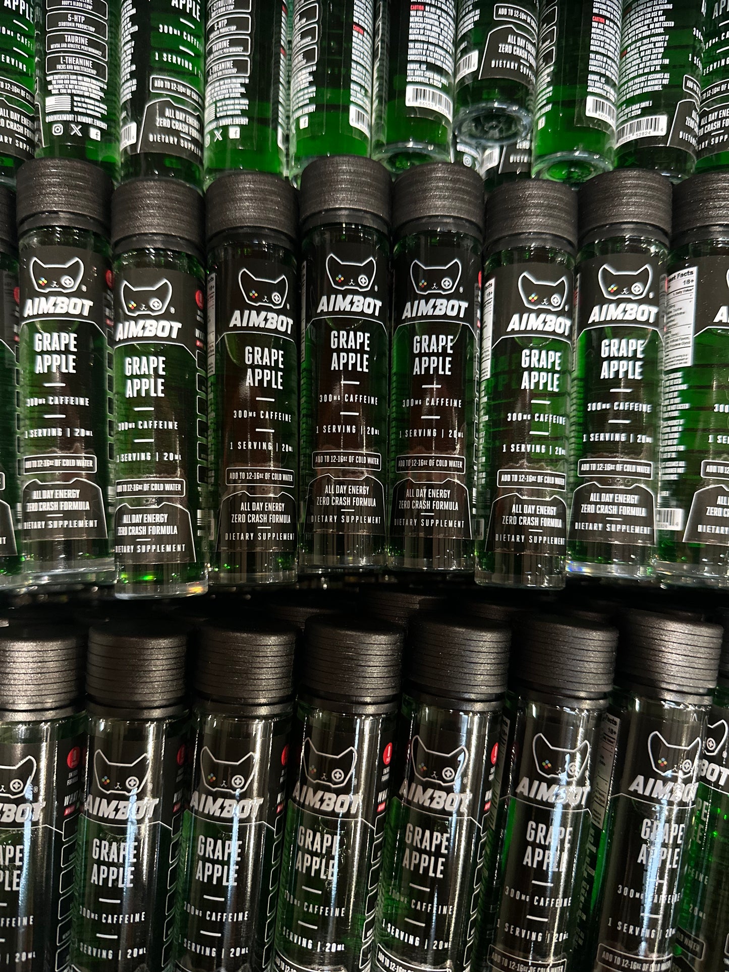 Aimbot Energy Boost β Grape Apple β Focus & Fuel | Sugar-Free | Zero Calories | 300mg Caffeine + Nootropics