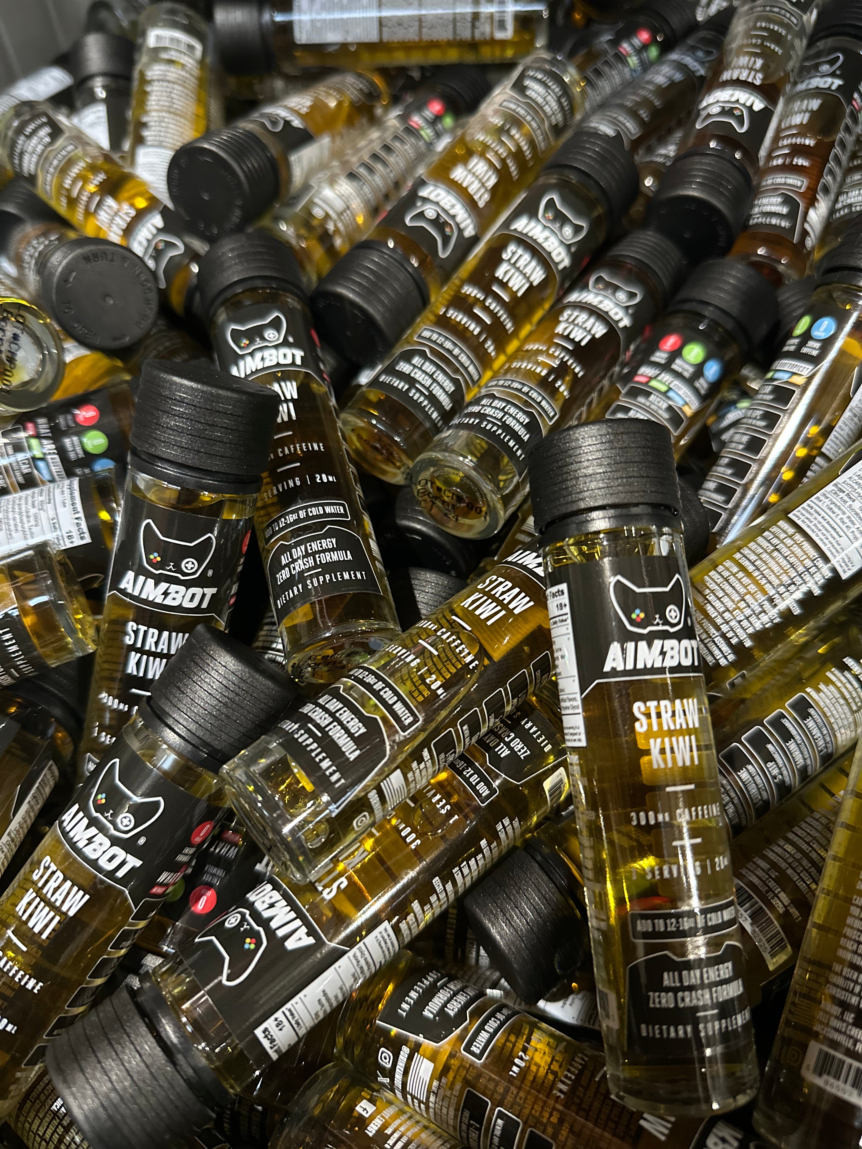 Aimbot Energy Boost β Strawberry Kiwi β Focus & Fuel | Sugar-Free | Zero Calories | 300mg Caffeine + Nootropics