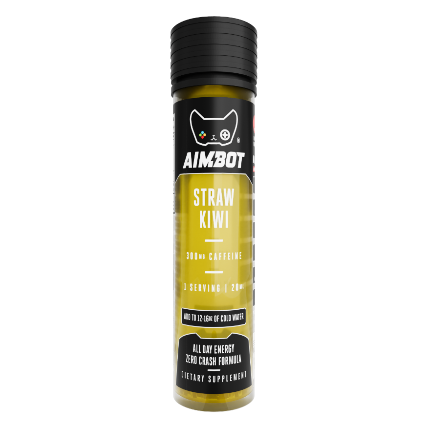Aimbot Energy Boost β Strawberry Kiwi β Focus & Fuel | Sugar-Free | Zero Calories | 300mg Caffeine + Nootropics