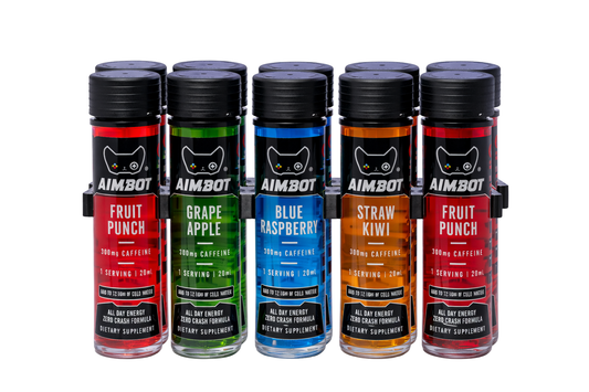 Aimbot Energy Boost 10-Pack – Focus & Fuel | Sugar-Free | Zero Calories | 300mg Caffeine + Nootropics