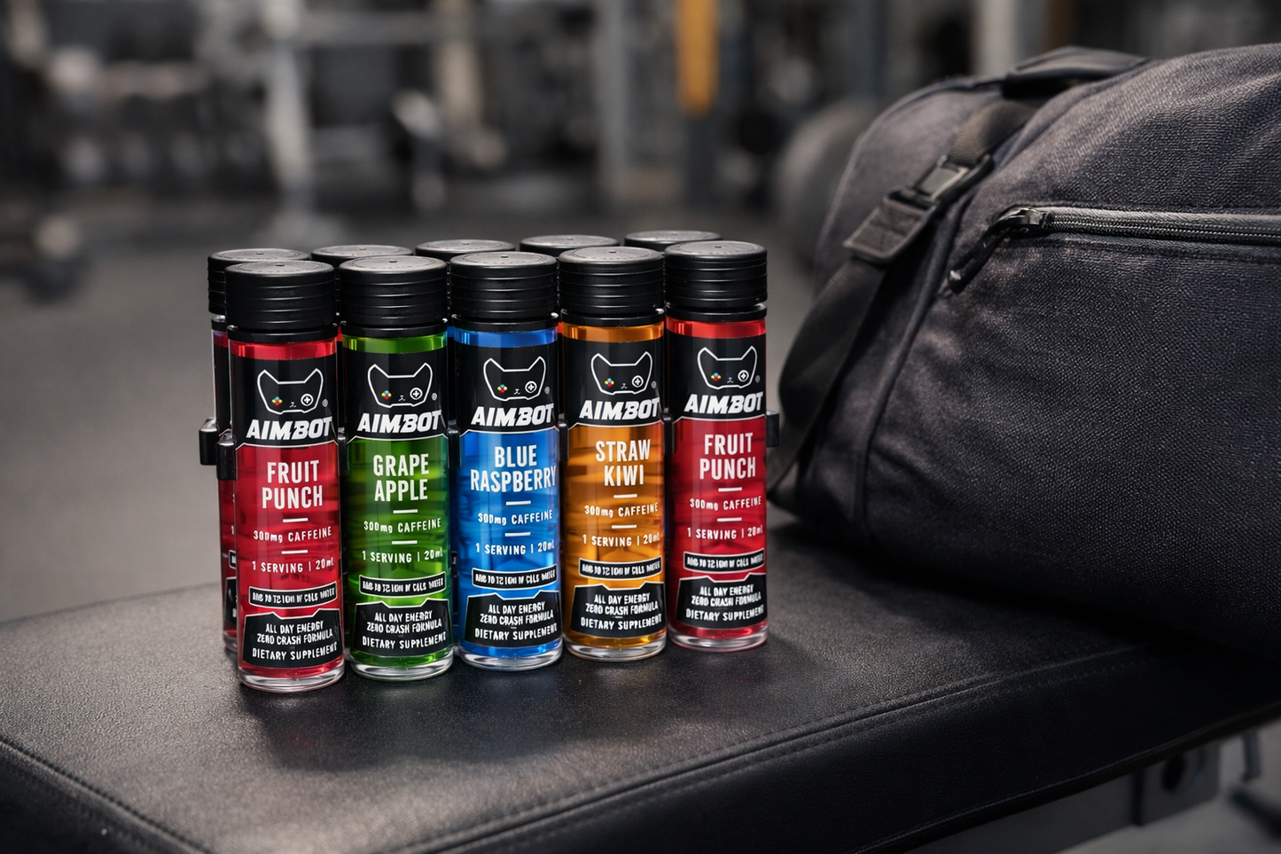 Aimbot Energy Boost 10-Pack – Focus & Fuel | Sugar-Free | Zero Calories | 300mg Caffeine + Nootropics