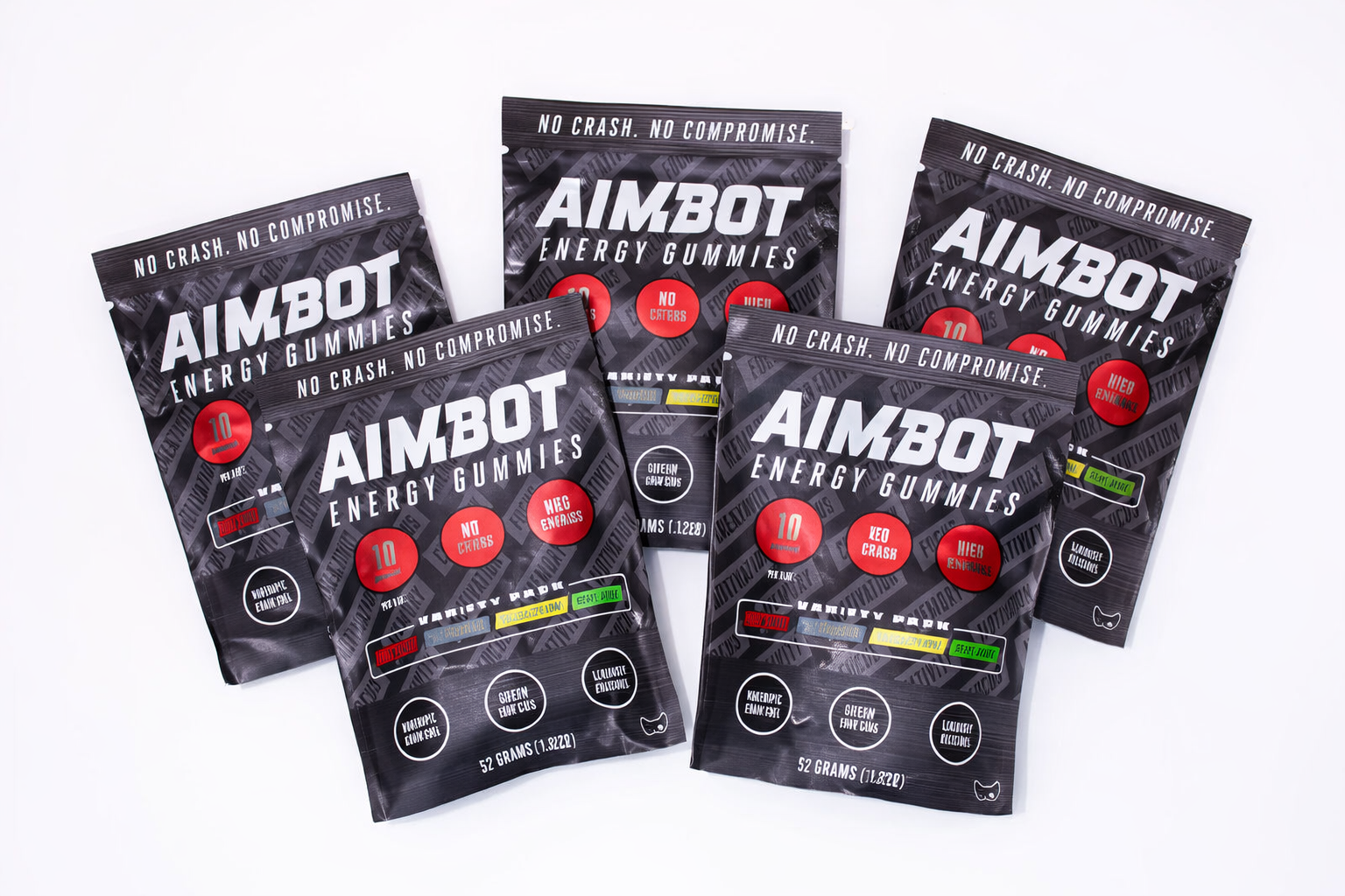 Aimbot Energy Boost 50ct (Box) – Energy Gummies – Focus & Fuel | Power-Packed Caffeine Gummies