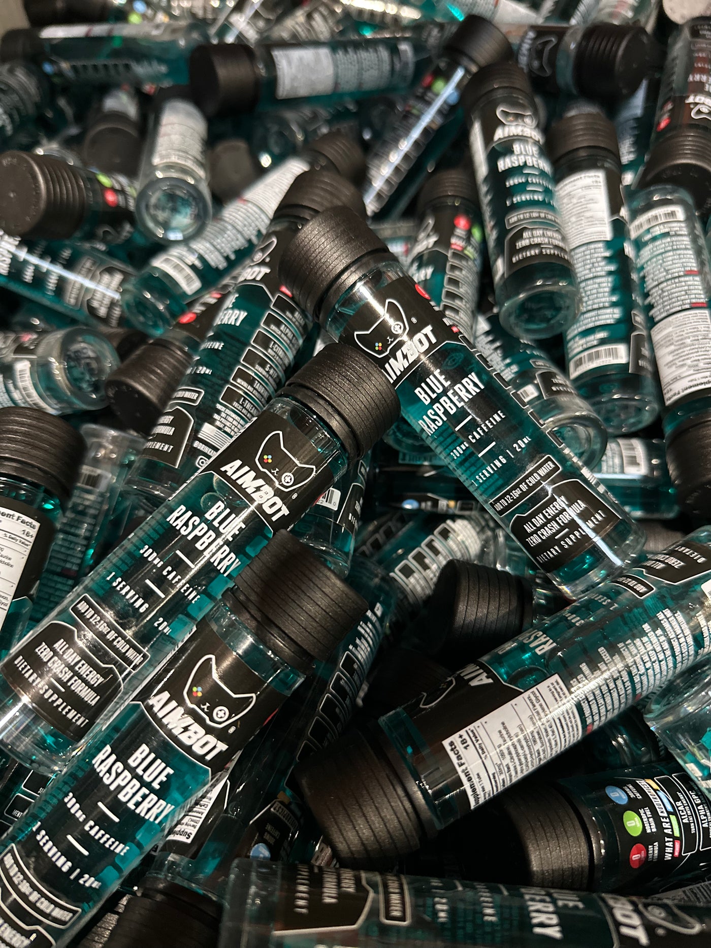 Aimbot Energy Boost – Blue Raspberry – Focus & Fuel | Sugar-Free | Zero Calories | 300mg Caffeine + Nootropics