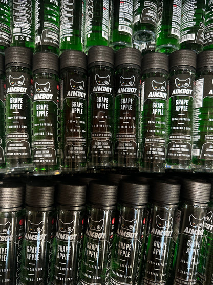 Aimbot Energy Boost – Grape Apple  – Focus & Fuel | Sugar-Free | Zero Calories | 300mg Caffeine + Nootropics