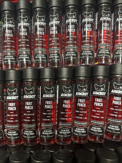 Aimbot Energy Boost – Fruit Punch – Focus & Fuel | Sugar-Free | Zero Calories | 300mg Caffeine + Nootropics