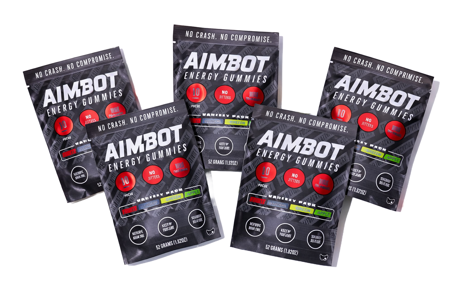 Aimbot Energy Boost 50ct (Box) – Energy Gummies – Focus & Fuel | Power-Packed Caffeine Gummies