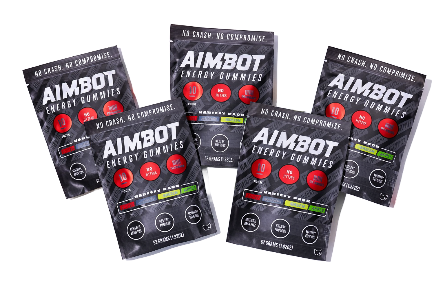 Aimbot Energy Boost 50ct (Box) – Energy Gummies – Focus & Fuel | Power-Packed Caffeine Gummies