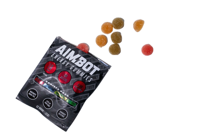 Aimbot Energy Boost 50ct (Box) – Energy Gummies – Focus & Fuel | Power-Packed Caffeine Gummies