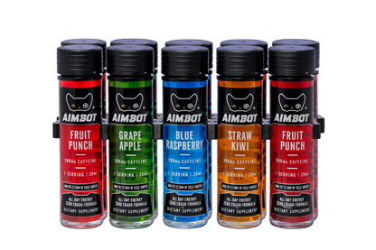 Aimbot Energy Boost 10-Pack – Focus & Fuel | Sugar-Free | Zero Calories | 300mg Caffeine + Nootropics