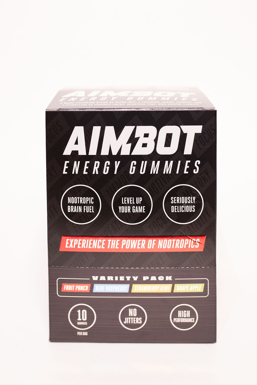 Aimbot Energy Boost 50ct (Box) – Energy Gummies – Focus & Fuel | Power-Packed Caffeine Gummies