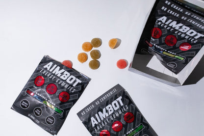 Aimbot Energy Boost 50ct (Box) – Energy Gummies – Focus & Fuel | Power-Packed Caffeine Gummies