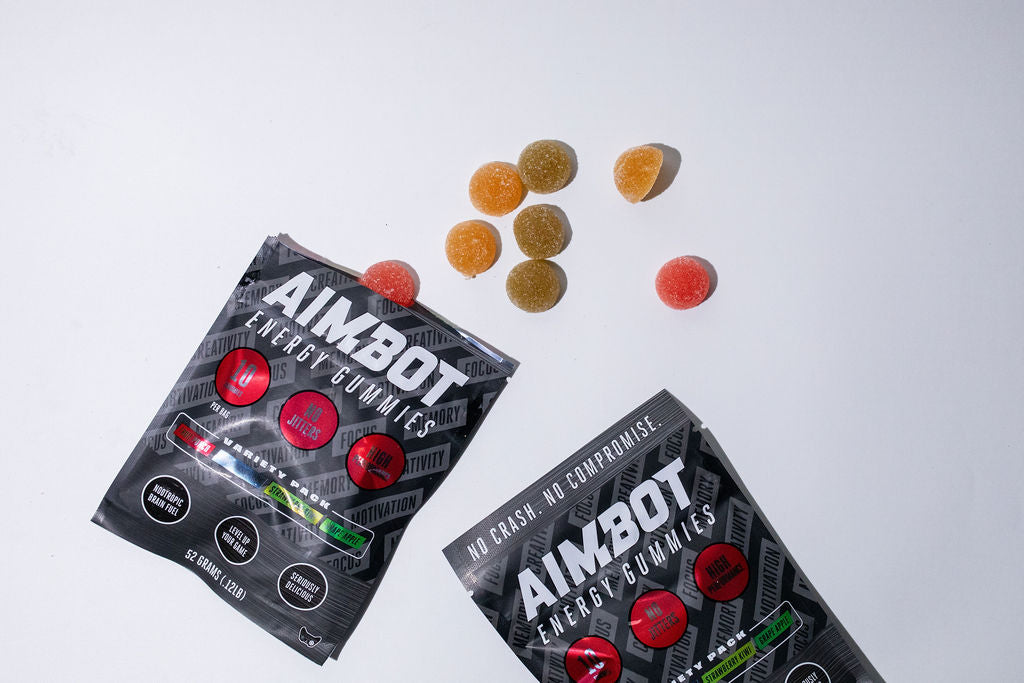 Aimbot Energy Boost (10 Pack) – Energy Gummies – Focus & Fuel | Power-Packed Caffeine Gummies