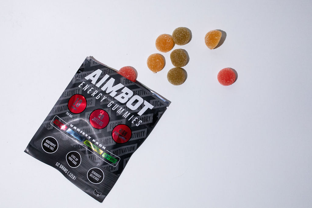 Aimbot Energy Boost 50ct (Box) – Energy Gummies – Focus & Fuel | Power-Packed Caffeine Gummies