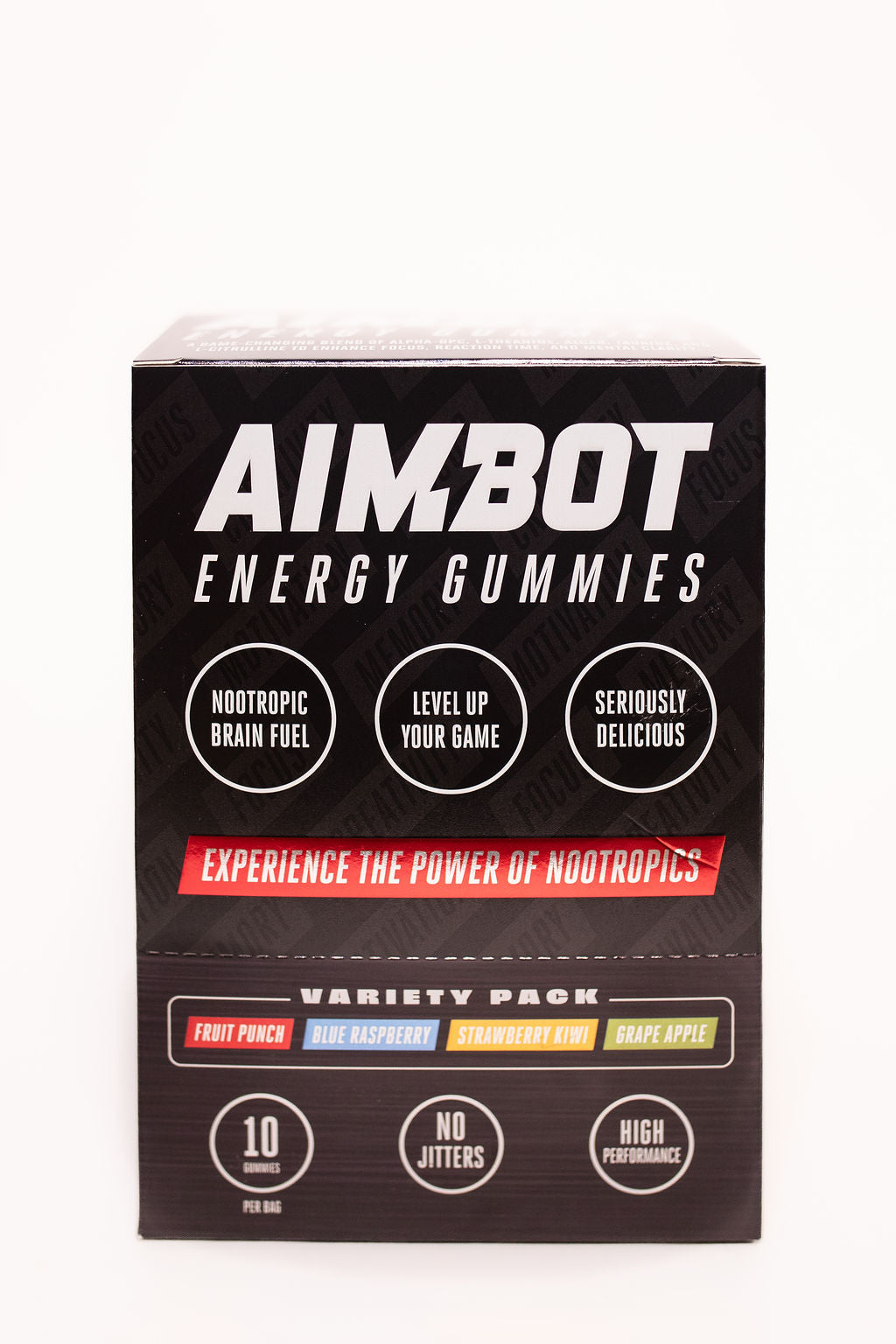 Aimbot Energy Boost 50ct (Box) – Energy Gummies – Focus & Fuel | Power-Packed Caffeine Gummies